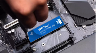 WD SN5000 SSD installed in M.2 slot