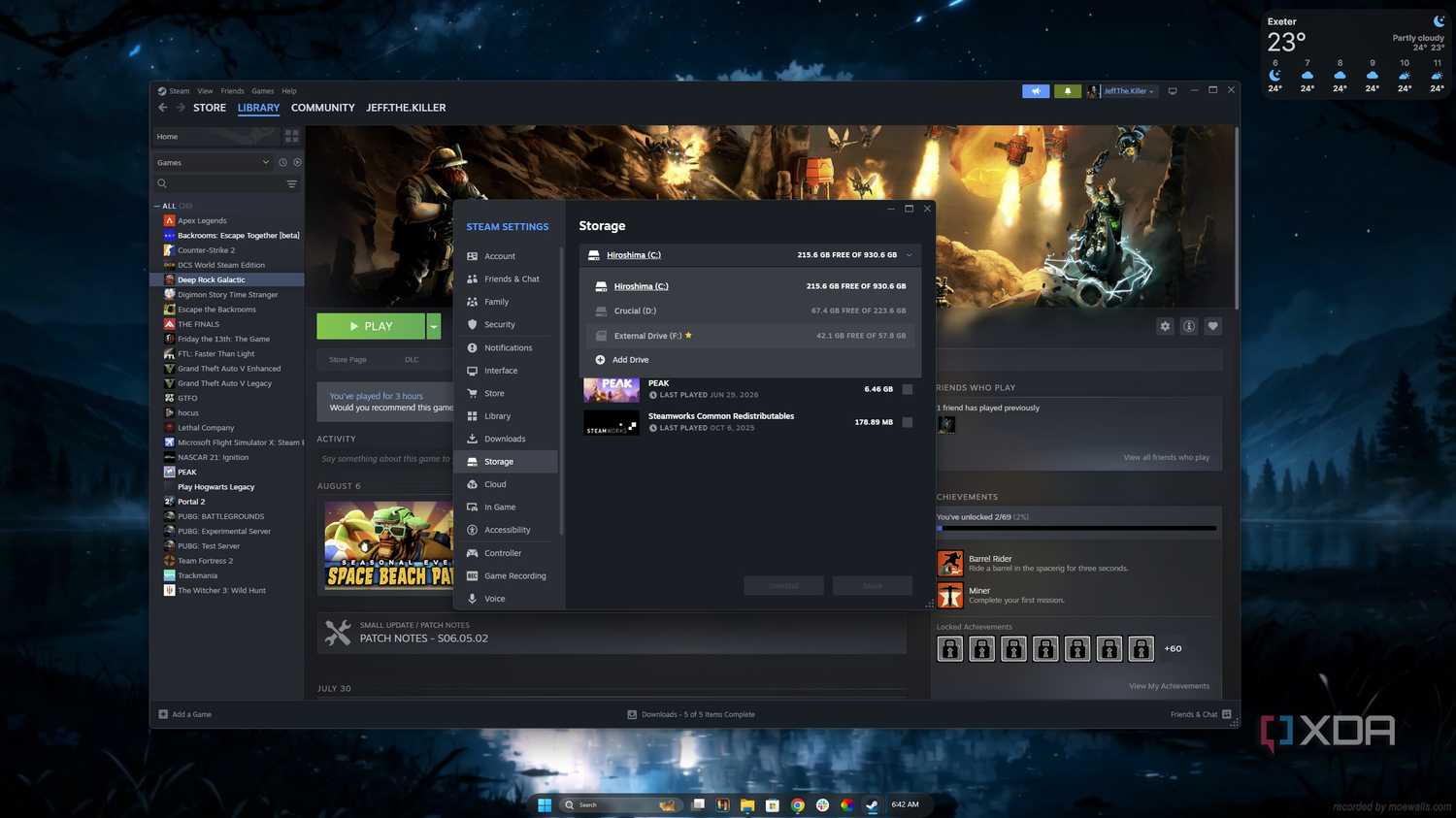 Steam kütüphanesini USB belleğe taşımak oyun depolama anlayışını değiştirdi