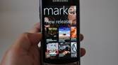 Photo of Zune Marketplace running on Windows Phone 7