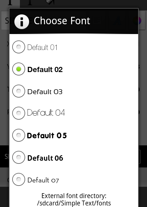 SimpleText for Android - Create Your Own Text Icons