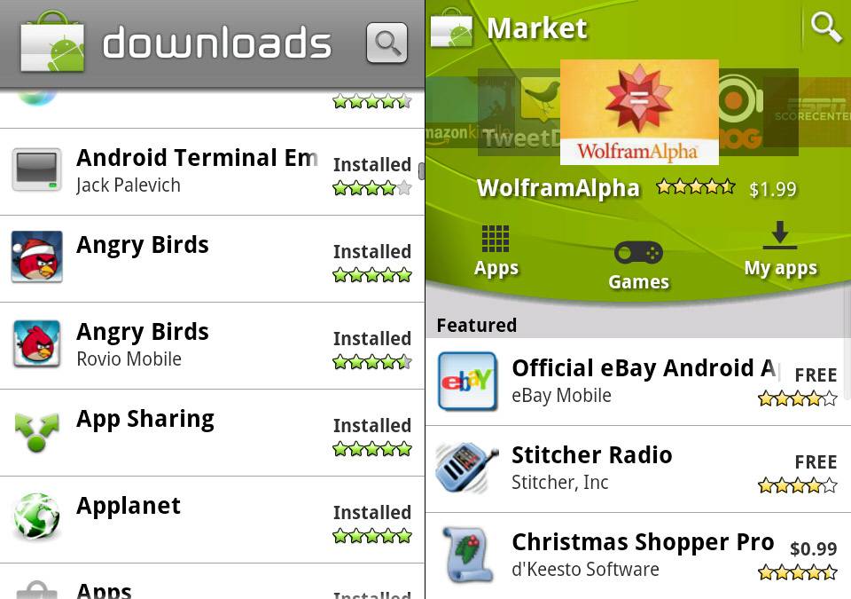 Menards Android Get Your Old Android Market Back