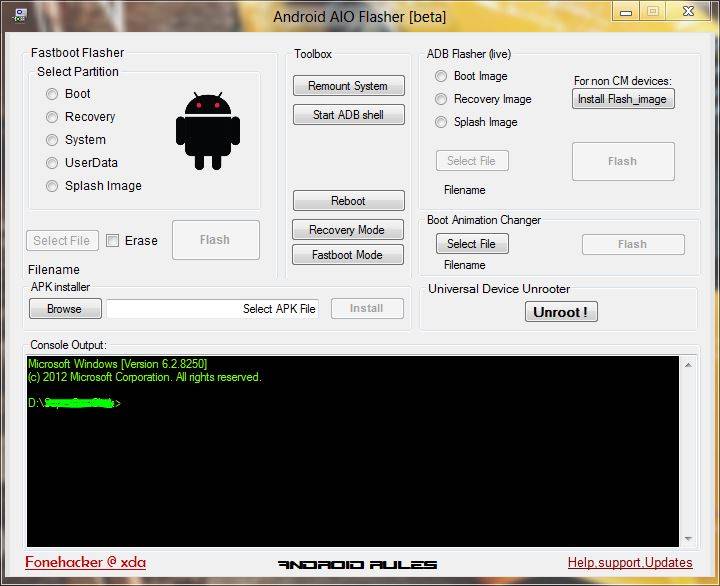 Android AIO Flasher Makes ADB and Fastboot Easier