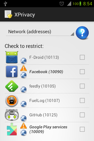Manage Individual App Permissions with XPrivacy