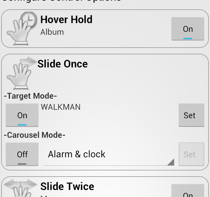 Control Your Device without Touch with Hovering Controls