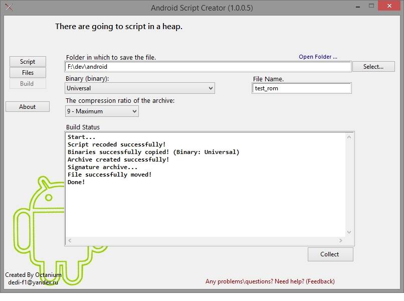 Easily Create an Updater-Script using a Windows-Based Tool