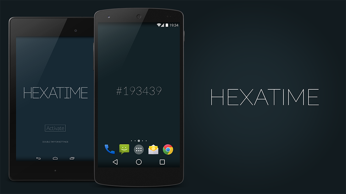 Color Your Screen with HexaTime Live Wallpaper