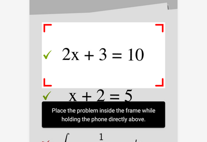 Camera Roll Math PhotoMath Solves Math With Your Camera
