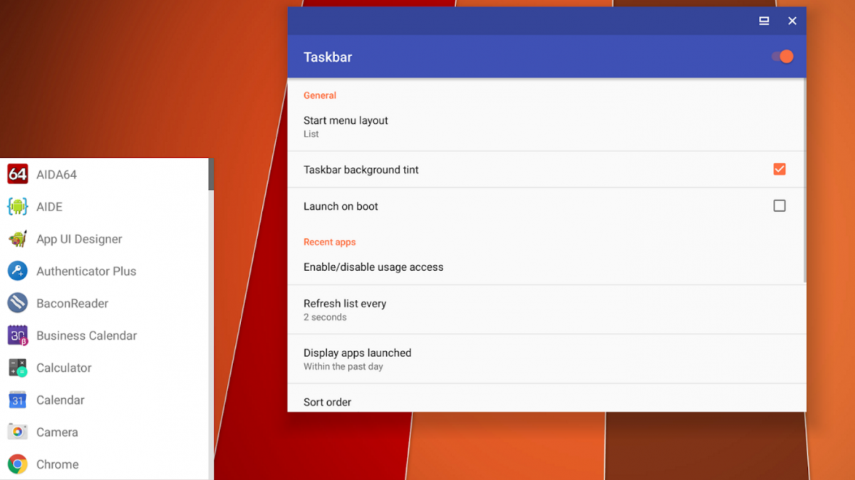 Taskbar freeform multiwindow