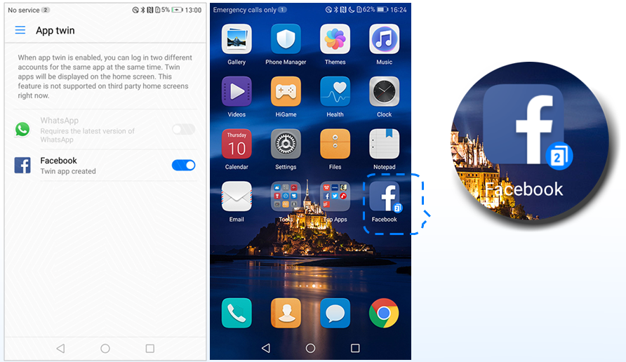 Huawei EMUI 5.0 App Twin