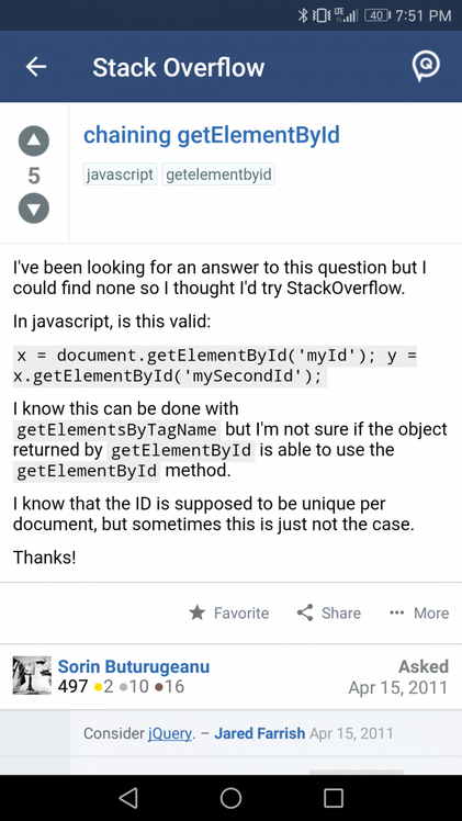 Android Stack Overflow Stack Overflow Receives an Official App for Android and iOS