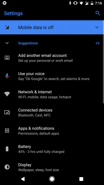 Android Oreo Theme Support via Substratum