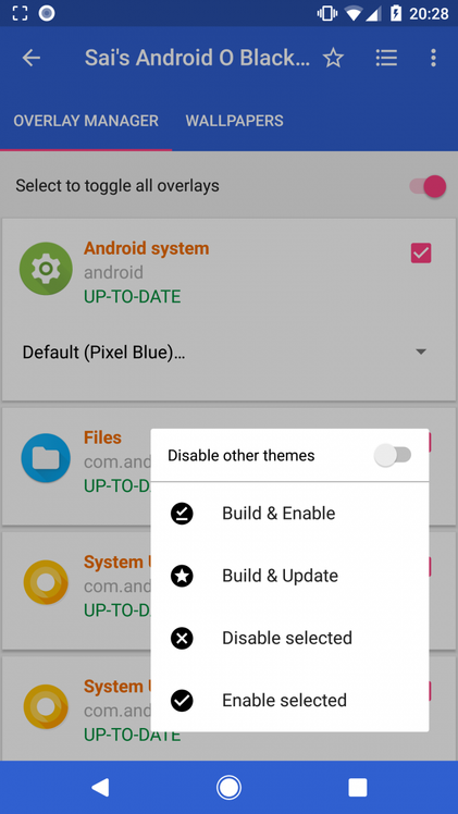 Install Dark Theme on Android Oreo Without Root