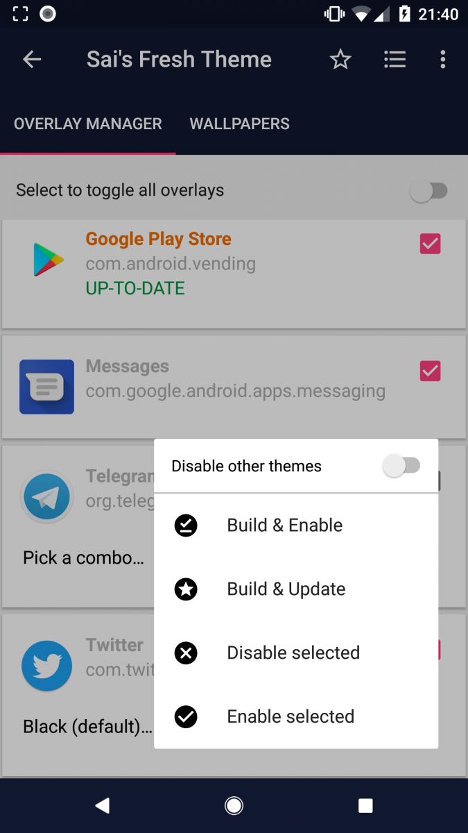 Change to Dark Theme on Android Oreo