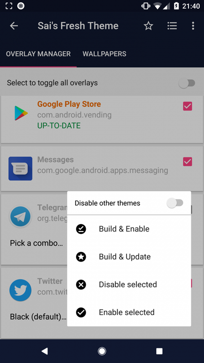 Change to Dark Theme on Android Oreo