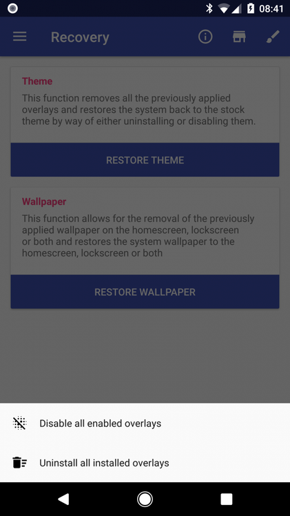 How to uninstall custom themes on Android Oreo