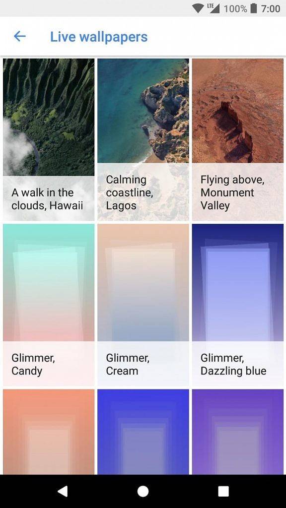 google pixel 2 live wallpapers