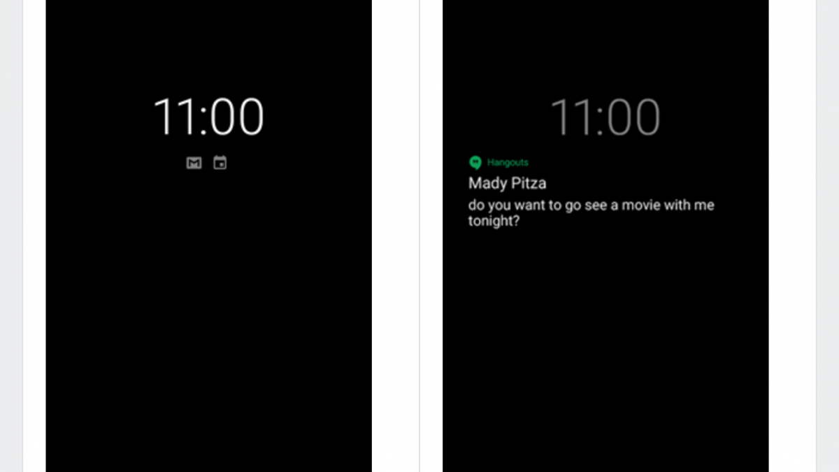 Google Pixel Always on Display