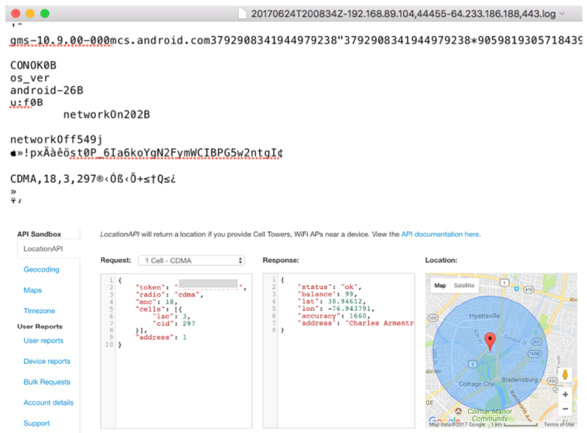 google quartz firebase cloud messaging FCM location data privacy concern