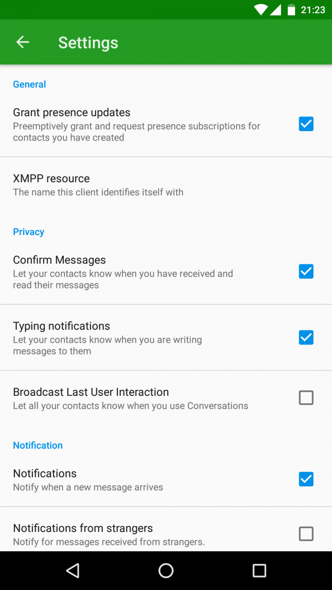 Conversations IM Jabber/XMPP Client