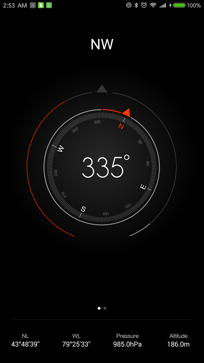 Xiaomi Mi Note 2 Compass