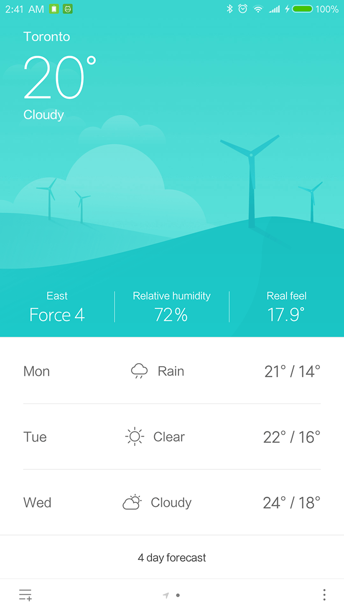 Xiaomi Mi Note 2 Mi Weather