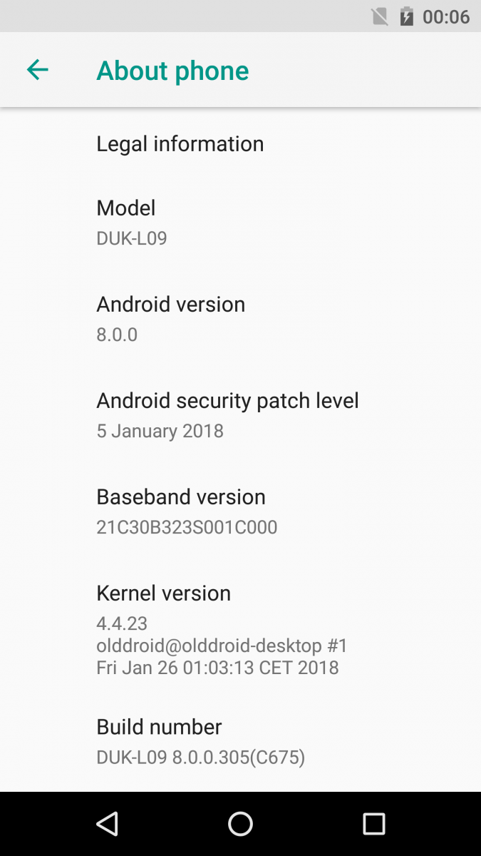 AOSP Android Oreo on the Honor 8 Pro