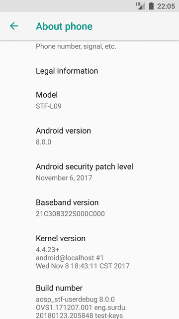 AOSP Android Oreo on the Honor 9
