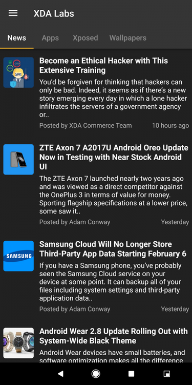 Google Pixel 2 XL Center Navigation Bar