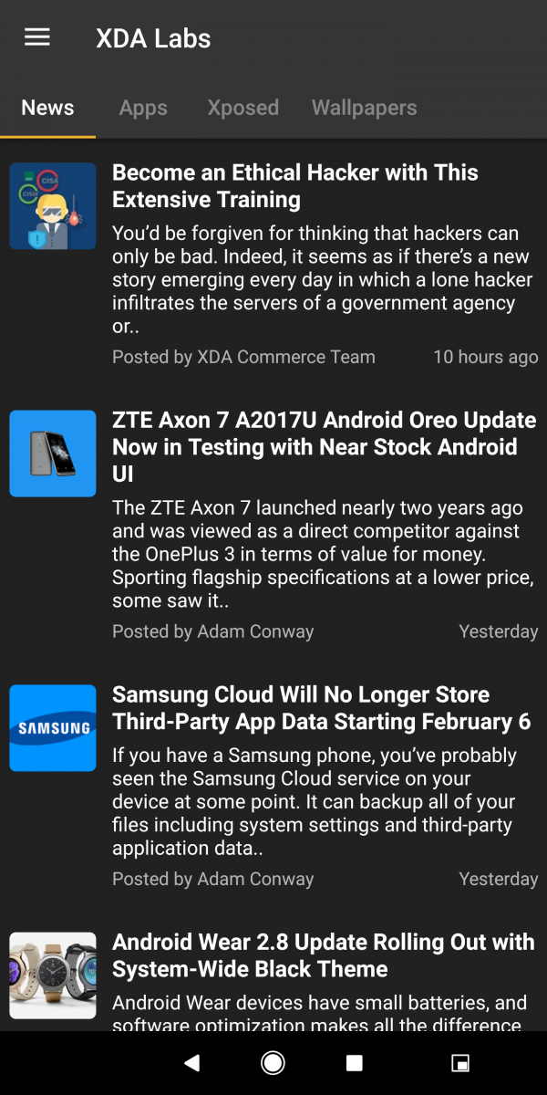 Google Pixel 2 Center Navigation Bar with Normalized Button Size