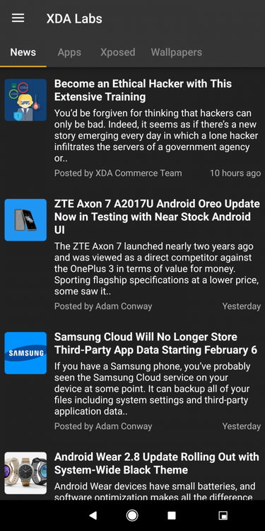 Google Pixel 2 Center Navigation Bar with Normalized Button Size