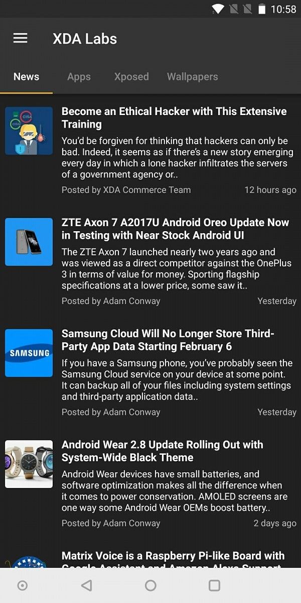 OnePlus 5T Navigation Bar