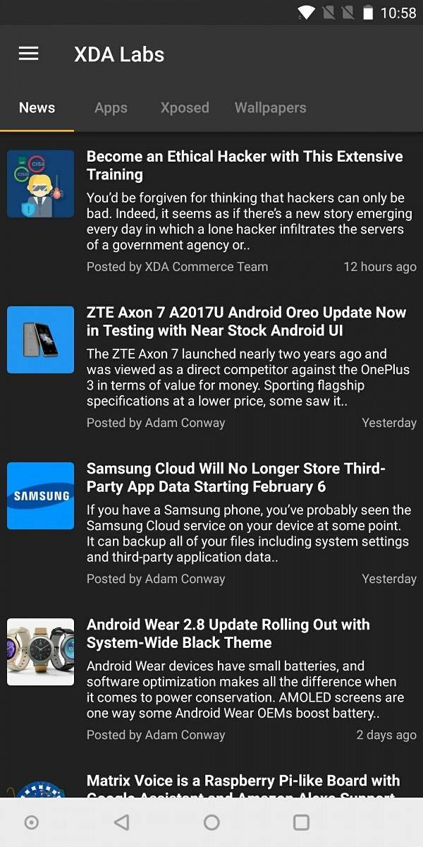 OnePlus 5T Navigation Bar