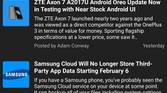 OnePlus 5T Navigation Bar