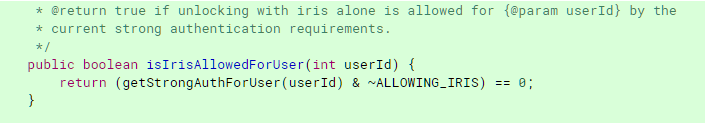 Iris Authentication DPM