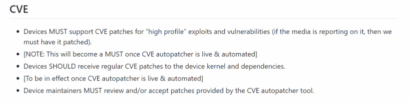 LineageOS Device Support Requirements
