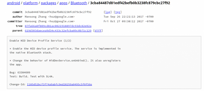 Android P Bluetooth HID