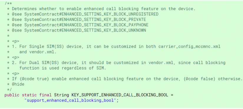 Android P Call Blocking