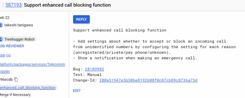 Android P Call Blocking