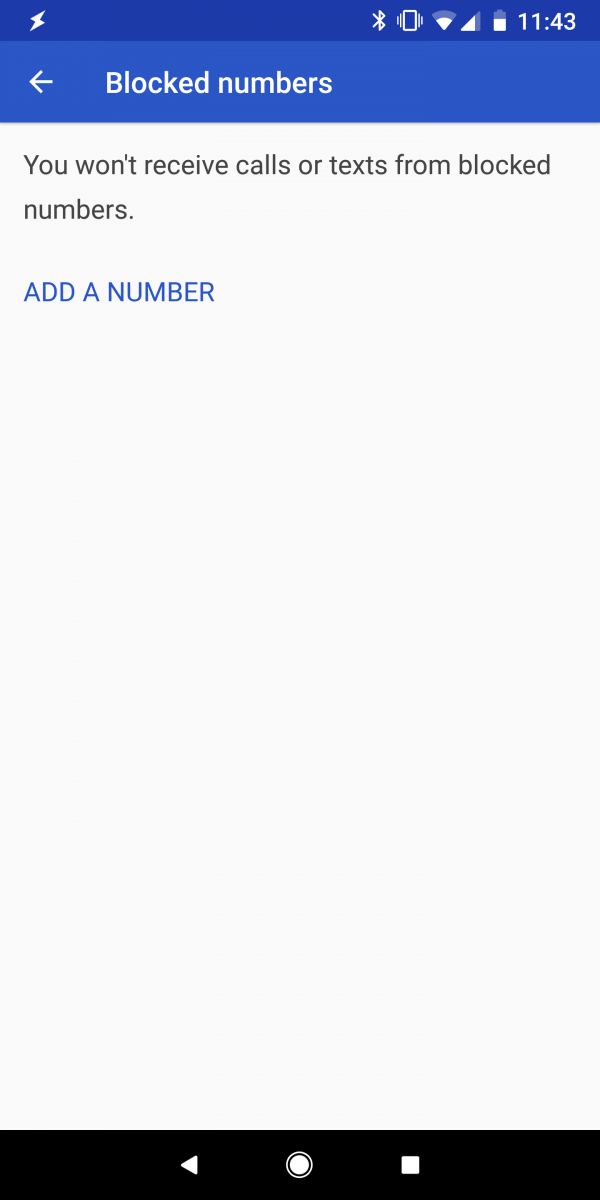 Android P Call Blocking