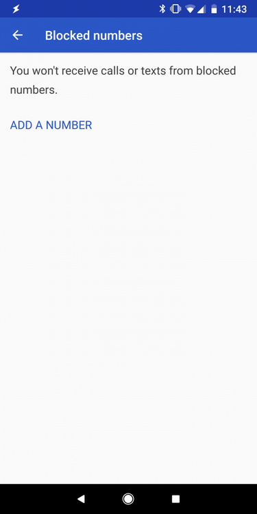 Android P Call Blocking
