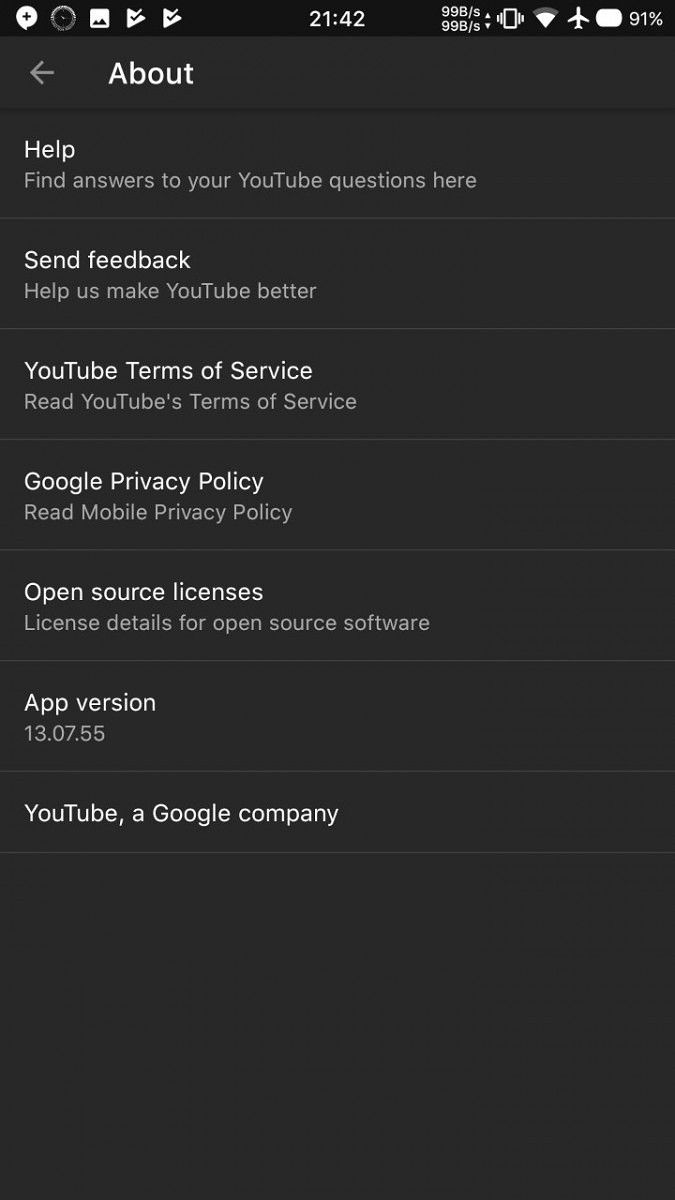 youtube dark mode