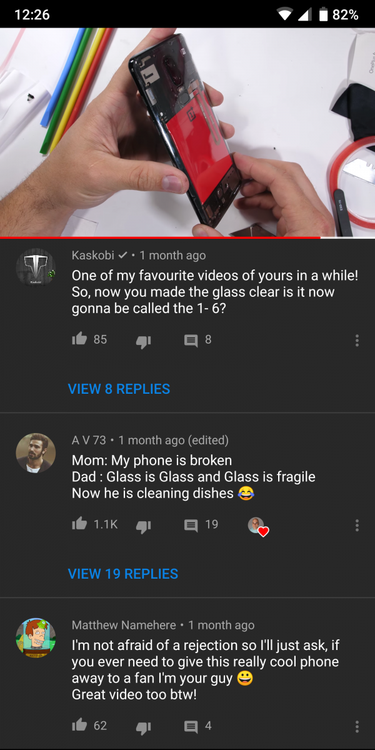 YouTube Dark Theme on Android