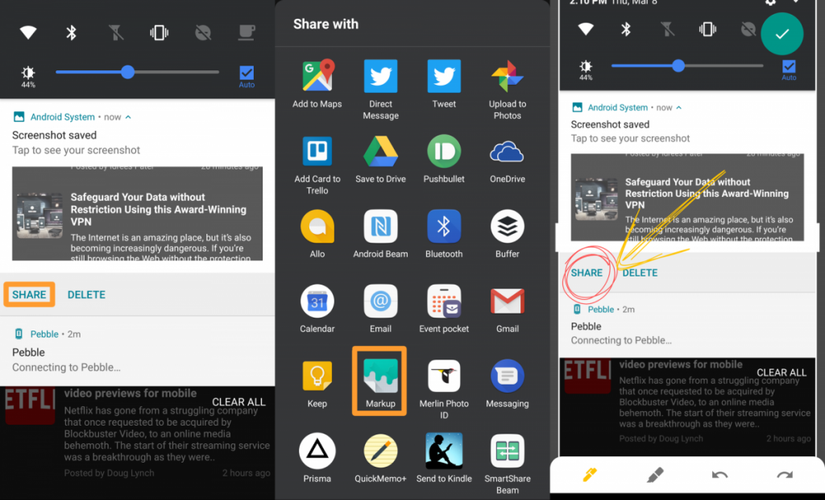 android p markup