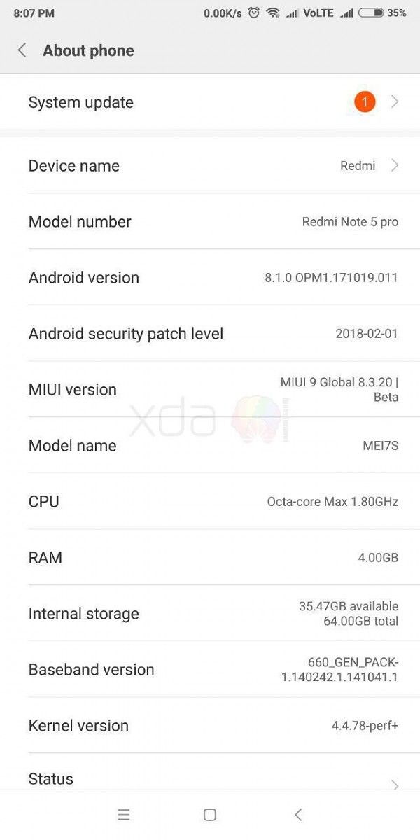 Indian Xiaomi Redmi Note 5 Pro Android Oreo MIUI 9 Global Beta ROM