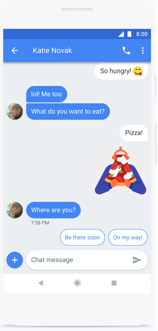 Android Messages Smart Replies