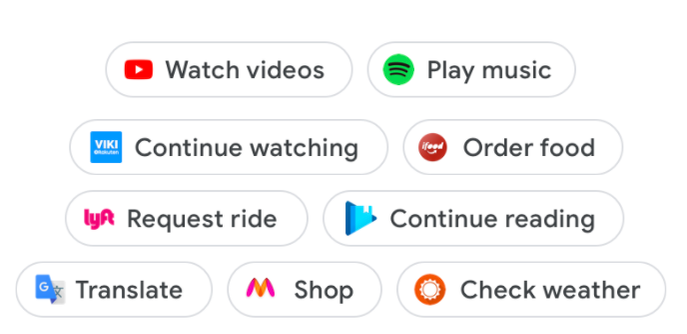 App Actions Android P Google Assistant