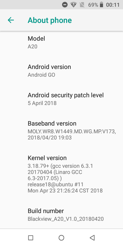 blackview a20 android go