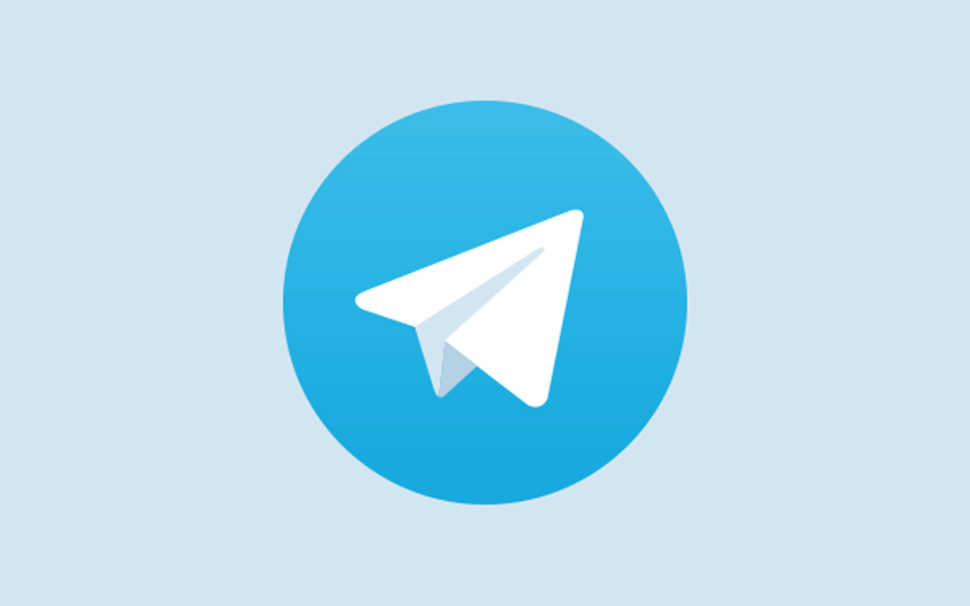 telegram logo on light blue background Voice Chats