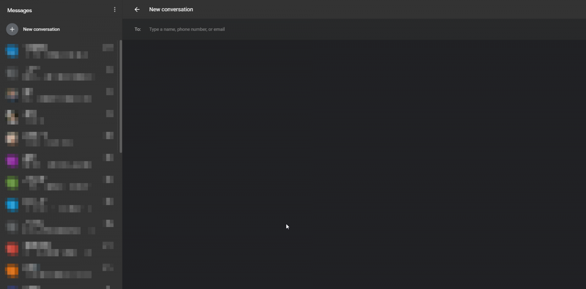 Android Messages for Web