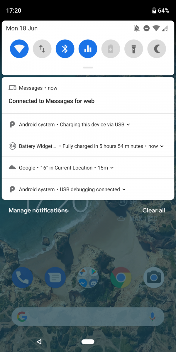 Android Messages for Web